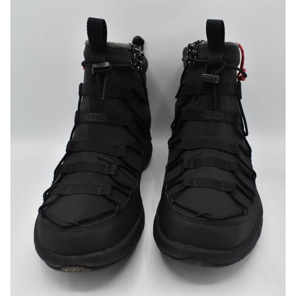 Keen Mens Size 10 Uneek SNK Chukka Triple Black Waterproof Boots Shoes - Picture 3 of 15